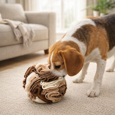 Interaktywna Piłka Węchowa – Stymuluje Nos i Uspokaja Psa