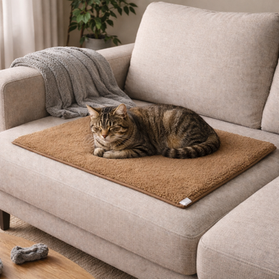 Samogrzejący Koc dla Kota – Ciepły Bez Prądu, Miękki i Bezpieczny