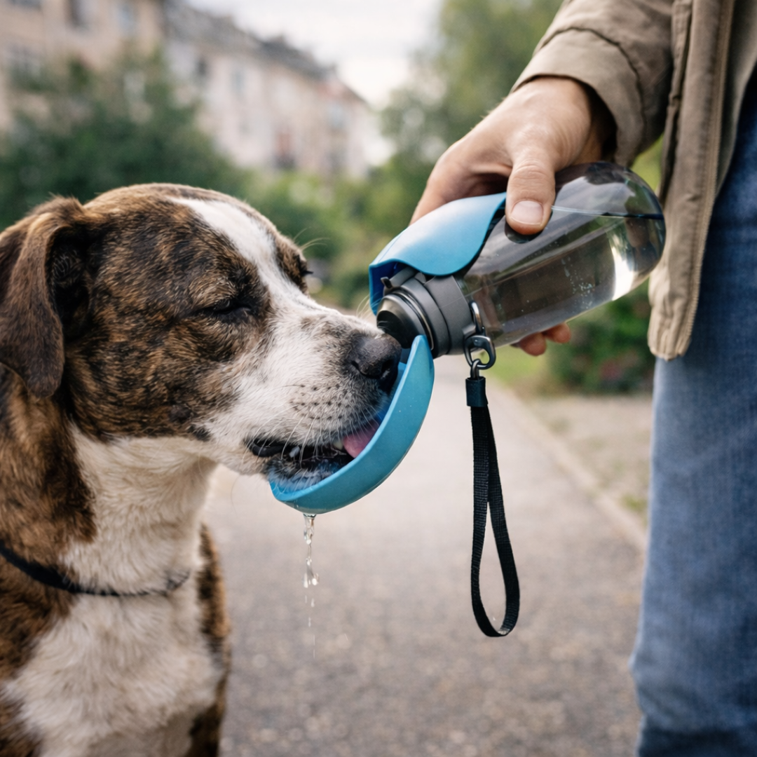 Butelka Turystyczna z Miską 2w1 – 800ml, Szczelna, na Spacery i Trasy