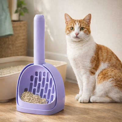 Łopatka do Kuwety z Eleganckim Stojakiem – Czysto, Higieniicznie, Bez Zapachu