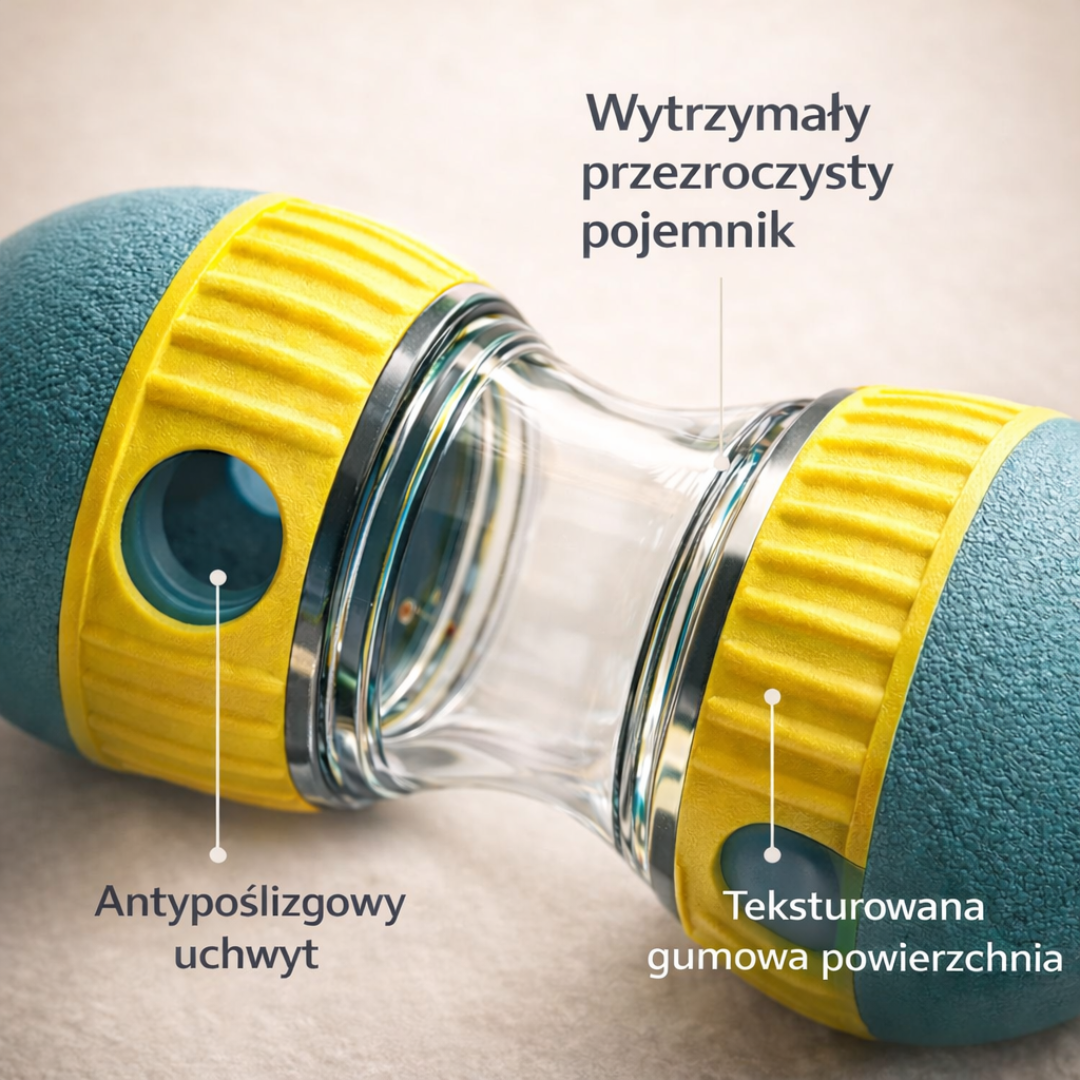 Interaktywna Zabawka-Toczek na Przysmaki – Spowalnia Jedzenie i Nudę