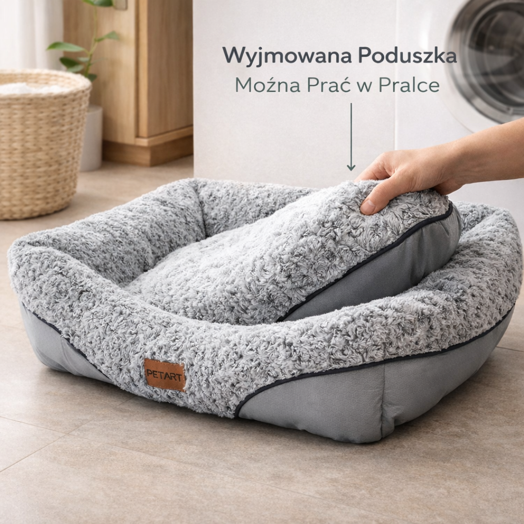 Ortopedyczne Legowisko dla Psa – Pianka Odciążająca, Pokrowiec do Prania